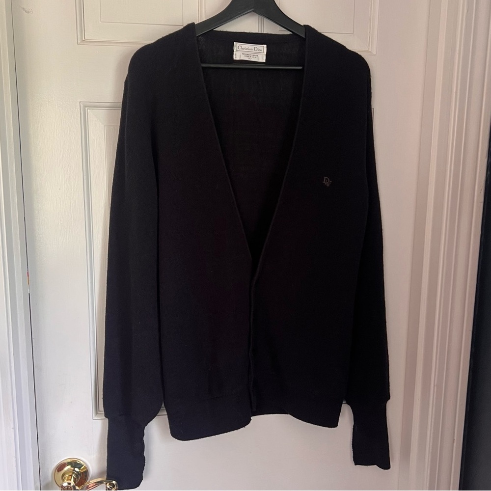 Christian Dior vintage logo cardigan